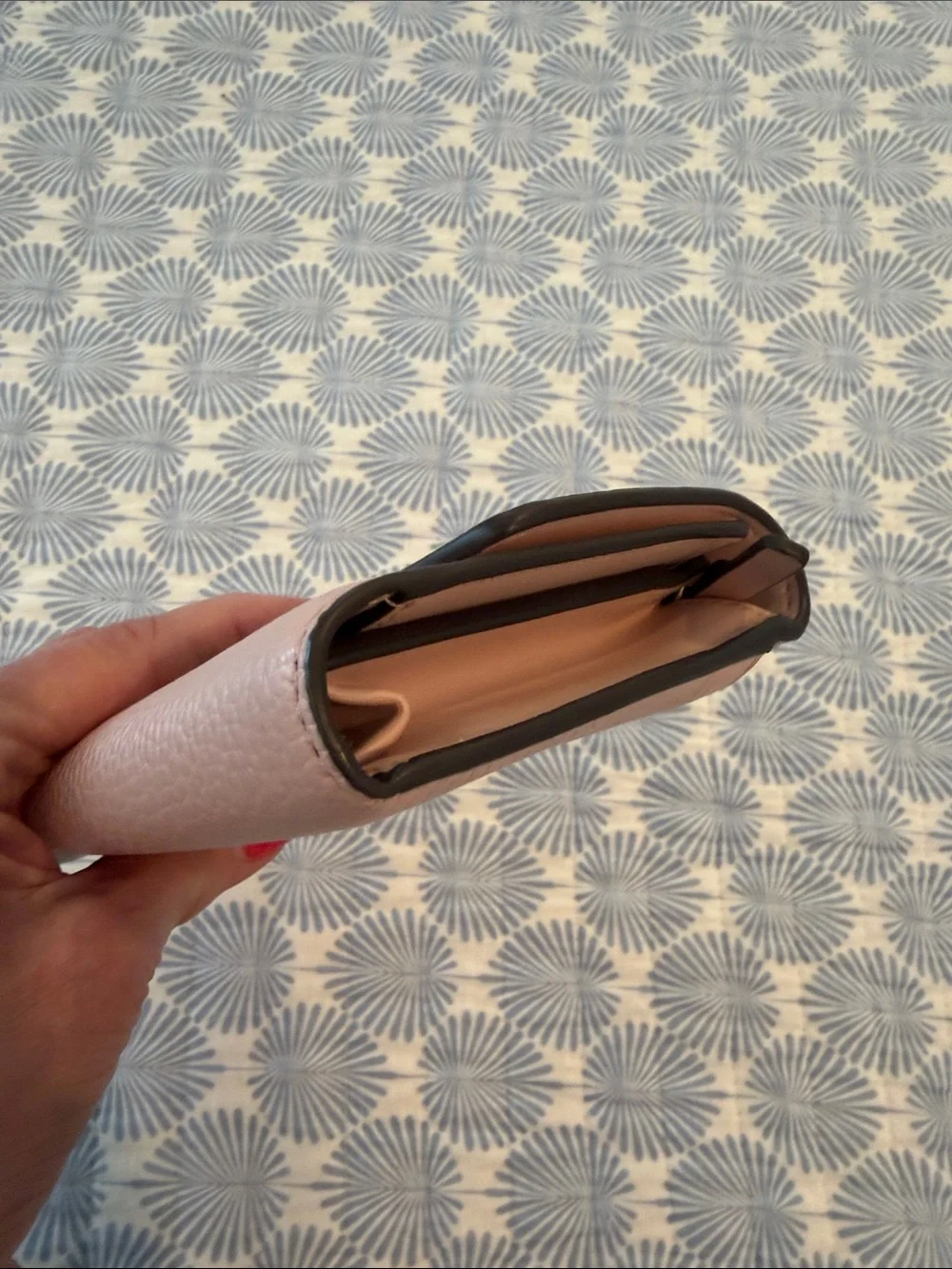 kate spade Soft Pink Pebbled Leather Continental Wallet - Picture 5 of 7